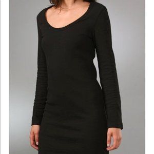 James Peres black dress